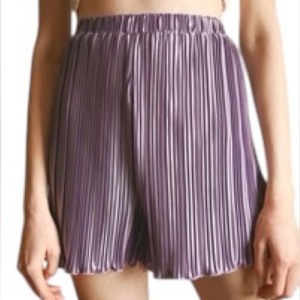 ❤️ 🆕 SHEIN Purple metallic Ribbed Shorts Size XL